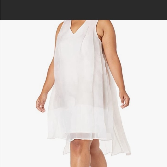 Making the Cut Layered Chiffon Sheath Summer Dress HI Low Large Brand new! - Picture 2 of 5